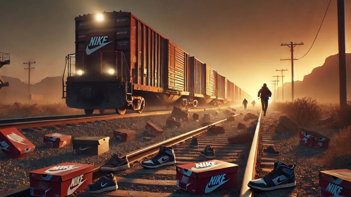 Nike Shoes Worth Millions have been looted in train robberies in the Western Desert